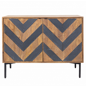 Распашной комод с узором на фасаде Zigzag