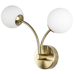 Бра с 2-мя круглыми плафонами из матового стекла Pearl Suspension Light Wall Lamp варинант исполнения - 1 | Loft Concept в Липецке