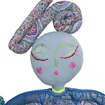 Кукла из одежды и павлопосадских платков Rusalka Blue Jeans 2 варинант исполнения - 2 | Loft Concept в Липецке