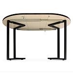 Стол обеденный раздвижной со столешницей бежевый мрамор Magali варинант исполнения - 3 | Loft Concept в Липецке