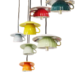 Подвесные светильники в виде разноцветных чашек Flower Reversal варинант исполнения - 2 | Loft Concept в Липецке