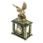 Часы настольные из натурального камня с декором в виде орла Eagle Stone Clock варинант исполнения - 10 | Loft Concept в Липецке
