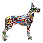 Статуэтка Graffiti Great Dane Поп-Арт варинант исполнения - 2 | Loft Concept в Липецке