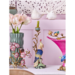 Подсвечник в образе попугая из фарфора с бронзовыми элементами Eden Garden варинант исполнения - 2 | Loft Concept в Липецке