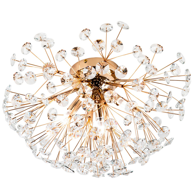 Потолочный светильник Crystal Dandelions Ceiling Lamp Прозрачный Глянцевое золото Потолочный светильник Crystal Dandelions Ceiling Lamp Прозрачный Глянцевое золото в Липецке | Loft Concept