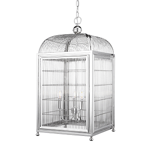Люстра клетка Bird cage chrome Lantern Falcon