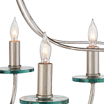 Люстра серебряного цвета с изогнутыми элементами каркаса Twisted Iron Chandelier варинант исполнения - 2 | Loft Concept в Липецке