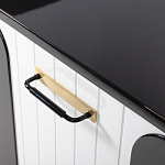 Черно-белый распашной комод Accordo варинант исполнения - 4 | Loft Concept в Липецке