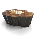Кофейный стол Burl Exotic tree Coffee Table Black варинант исполнения - 1 | Loft Concept в Липецке