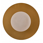 Бра круглое с плафоном из натурального камня на латунном основании Cryptocrystalline Stone варинант исполнения - 3 | Loft Concept в Липецке