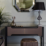 Настольная лампа с черным конусообразным абажуром Glass Flask варинант исполнения - 1 | Loft Concept в Липецке