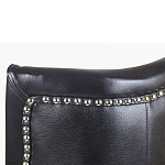 Кресло из натуральной кожи на 4-х деревянных ножках из массива бука Daniel Leather Armchair black варинант исполнения - 5 | Loft Concept в Липецке