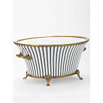 Кашпо Black white stripe варинант исполнения - 2 | Loft Concept в Липецке