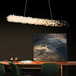 Люстра линейная светодиодная из необработанных кристаллов Mountain Comet варинант исполнения - 4 | Loft Concept в Липецке