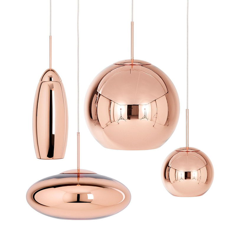 Люстра Tom Dixon Copper Wide Pendant Lamp Медь Люстра Tom Dixon Copper Wide Pendant Lamp Медь в Липецке | Loft Concept