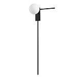 Бра с белым шарообразным плафоном и черным минималистичным каркасом Direct Rays варинант исполнения - 1 | Loft Concept в Липецке