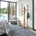 Полукруглое кресло из обивки меланж Halle Melange Armchair варинант исполнения - 4 | Loft Concept в Липецке