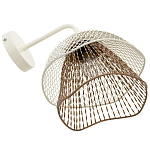 Бра с сетчатым металлическим абажуром Beige Gold Mesh Lampshade варинант исполнения - 4 | Loft Concept в Липецке
