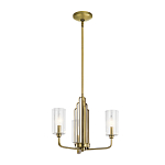  Люстра с прозрачными рифлеными цилиндрическими плафонами Kichler варинант исполнения - 2 | Loft Concept в Липецке