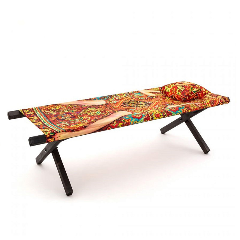 Шезлонг Seletti Poolbed Lady on Carpet Черный Мульти Шезлонг Seletti Poolbed Lady on Carpet Черный Мульти в Липецке | Loft Concept