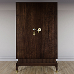 Платяной шкаф Elsa Dreams Walnut с 2-мя фасадами варинант исполнения - 3 | Loft Concept в Липецке