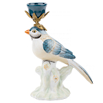 Фарфоровый подсвечник с птицей Eden Garden варинант исполнения - 1 | Loft Concept в Липецке