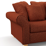 Мебельная ткань Шенилл терракотовый цвет 138 см T4-44 варинант исполнения - 5 | Loft Concept в Липецке