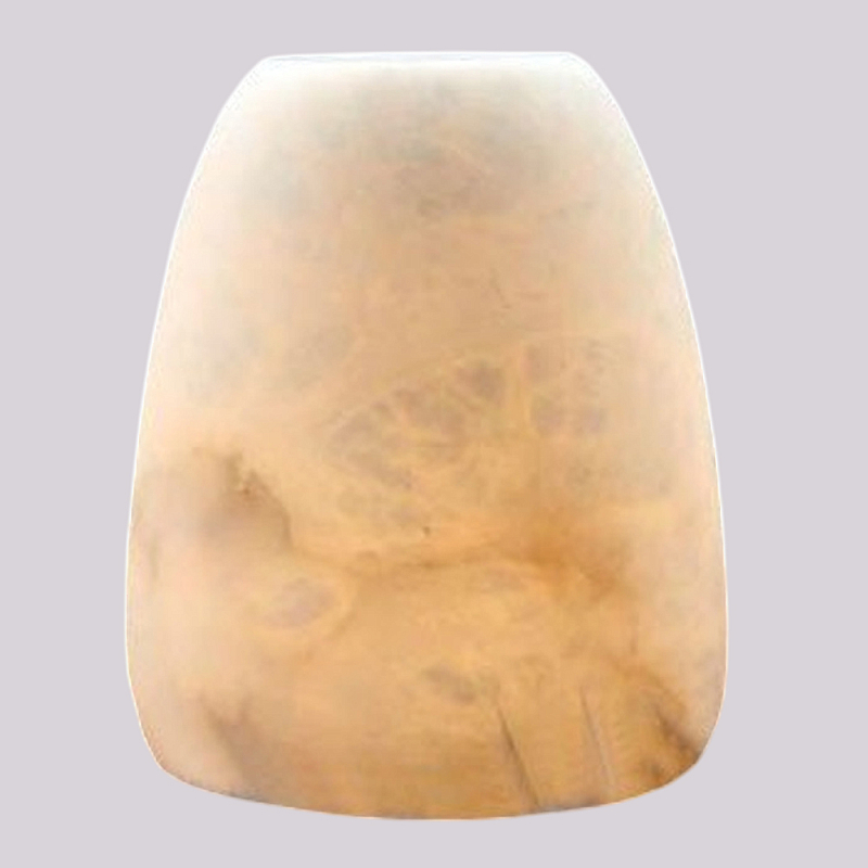 Настольная лампа в форме трапеции из натурального камня Soft Glow of Stone Латунь Белый Настольная лампа в форме трапеции из натурального камня Soft Glow of Stone Латунь Белый в Липецке | Loft Concept