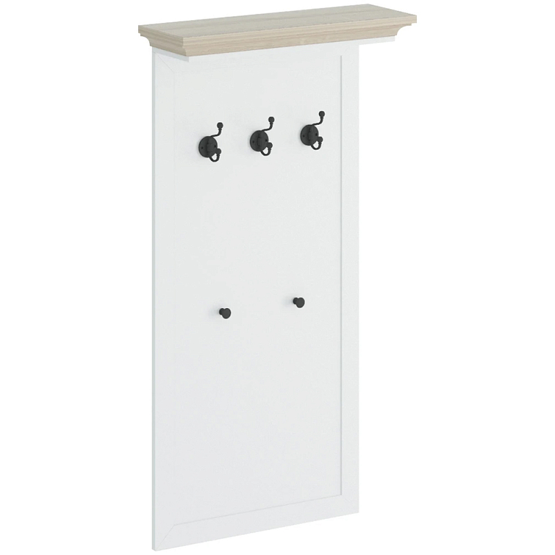 Вешалка Percent White Hanger Белый Бежевый Черный Вешалка Percent White Hanger Белый Бежевый Черный в Липецке | Loft Concept