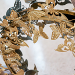 Зеркало круглое в металлической раме украшенной фигурами бабочек Butterflies варинант исполнения - 3 | Loft Concept в Липецке