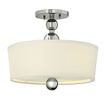 Потолочный светильник с белым цилиндрическим плафоном и шарообразными деталями Hinkley варинант исполнения - 1 | Loft Concept в Липецке