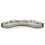 Большой угловой Диван California трансформер с приставными деревянными модулями   варинант исполнения - 1 | Loft Concept в Липецке