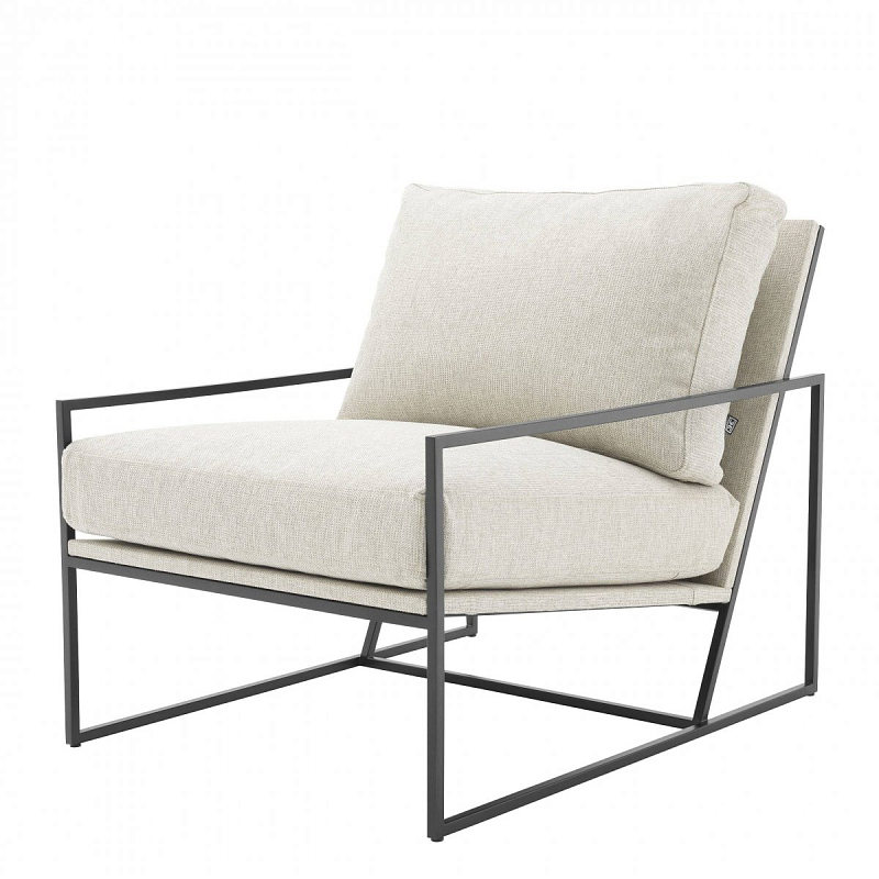 Кресло Eichholtz Chair Rowen Молочный Темная бронза Кресло Eichholtz Chair Rowen Молочный Темная бронза в Липецке | Loft Concept