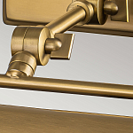 Светильник для картин цвета состаренная латунь с широким плафоном на прямоугольном основании Elstead Lighting варинант исполнения - 10 | Loft Concept в Липецке