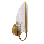 Бра с изогнутым рельефным плафоном Textured Glass варинант исполнения - 1 | Loft Concept в Липецке