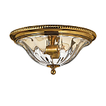 Потолочный светильник цвета латунь с прозрачным плафоном в форме чаши Hinkley варинант исполнения - 1 | Loft Concept в Липецке