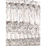 Люстра подвесная круглая из прозрачного хрусталя с корпусом из металла цвета хром Selfsufficient варинант исполнения - 6 | Loft Concept в Липецке