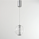 Подвесной светильник с плафоном в форме шара Inner Gleam Orb silver варинант исполнения - 9 | Loft Concept в Липецке