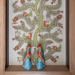 Обои с вышивкой ручной работы Fyodor Original colourway on linen варинант исполнения - 1 | Loft Concept в Липецке