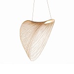 Подвесной светильник фигурный из деревянных прутьев Ecofriendly Light Source варинант исполнения - 2 | Loft Concept в Липецке