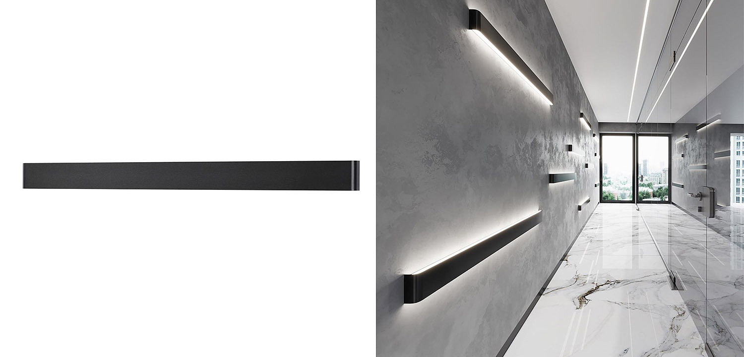 Бра Obverse Black Long Wall lamp Бра Obverse Black Long Wall lamp - Loft-Concept в Липецке