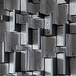 Абстрактное Объемное Панно Industrial panel Travers Coals варинант исполнения - 2 | Loft Concept в Липецке