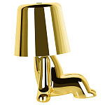 Настольная лампа фигурная цвета золото с гладким абажуром Высота 16 см Sophia варинант исполнения - 4 | Loft Concept в Липецке