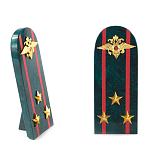 Сувенир Погон МВД из натурального камня змеевик Souvenir Epaulets варинант исполнения - 7 | Loft Concept в Липецке