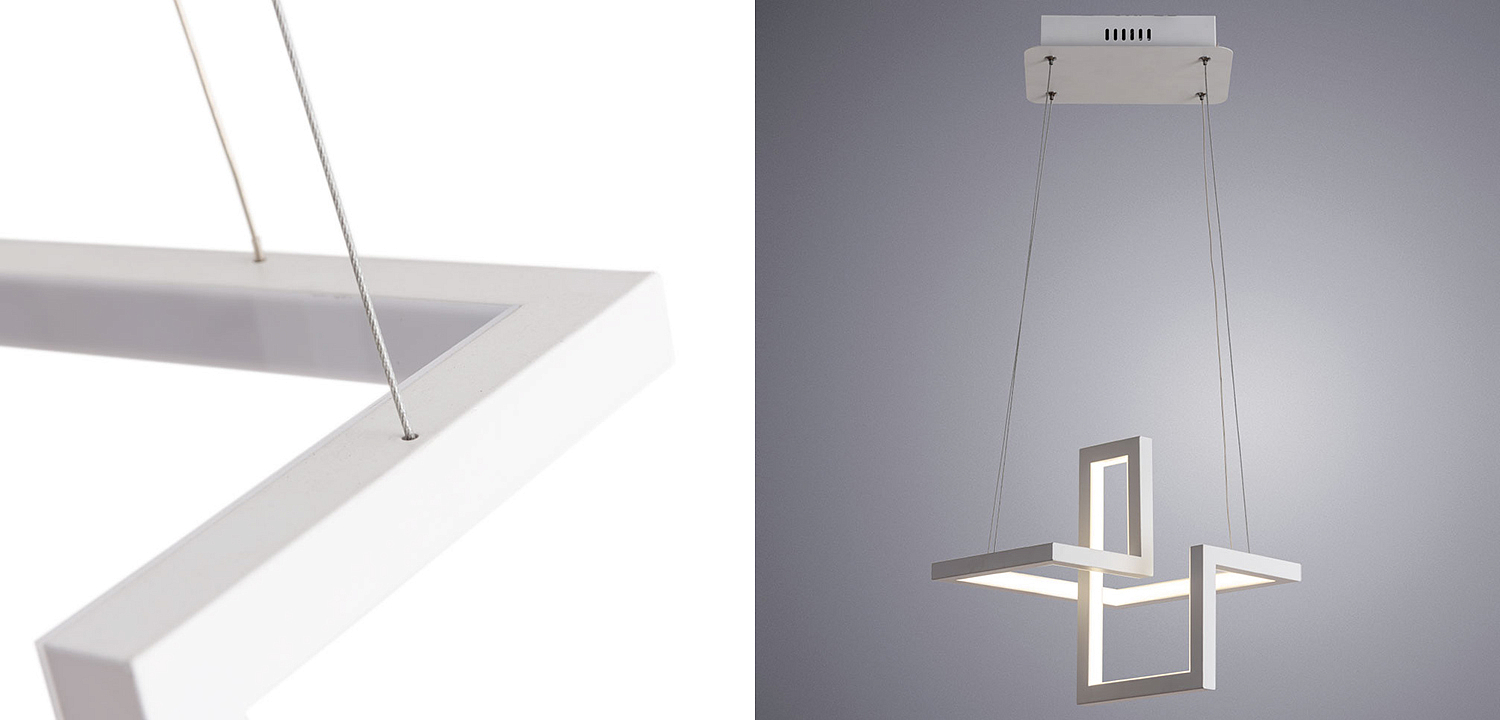 Люстра Esther Geometric White Chandelier III Люстра Esther Geometric White Chandelier III - Loft-Concept в Липецке
