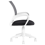 Офисное кресло с основанием из белого пластика Desk chairs Black варинант исполнения - 3 | Loft Concept в Липецке