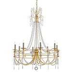 Люстра с декором из прозрачных бусин Glowing Crystals варинант исполнения - 2 | Loft Concept в Липецке