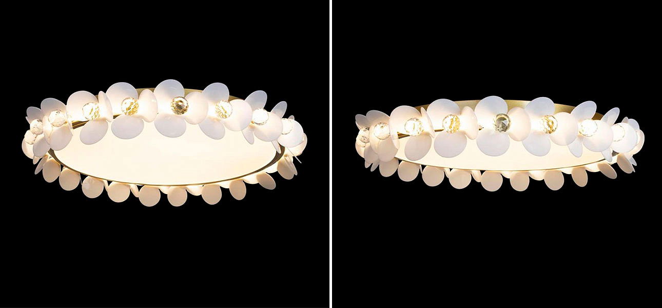 Потолочный светильник Белые Цветы White Flowers Ceiling lamp D 57 Потолочный светильник Белые Цветы White Flowers Ceiling lamp D 57 - Loft-Concept в Липецке