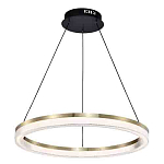 Люстра подвесная круглая светодиодная с золотым каркасом Ring Horizontal варинант исполнения - 3 | Loft Concept в Липецке