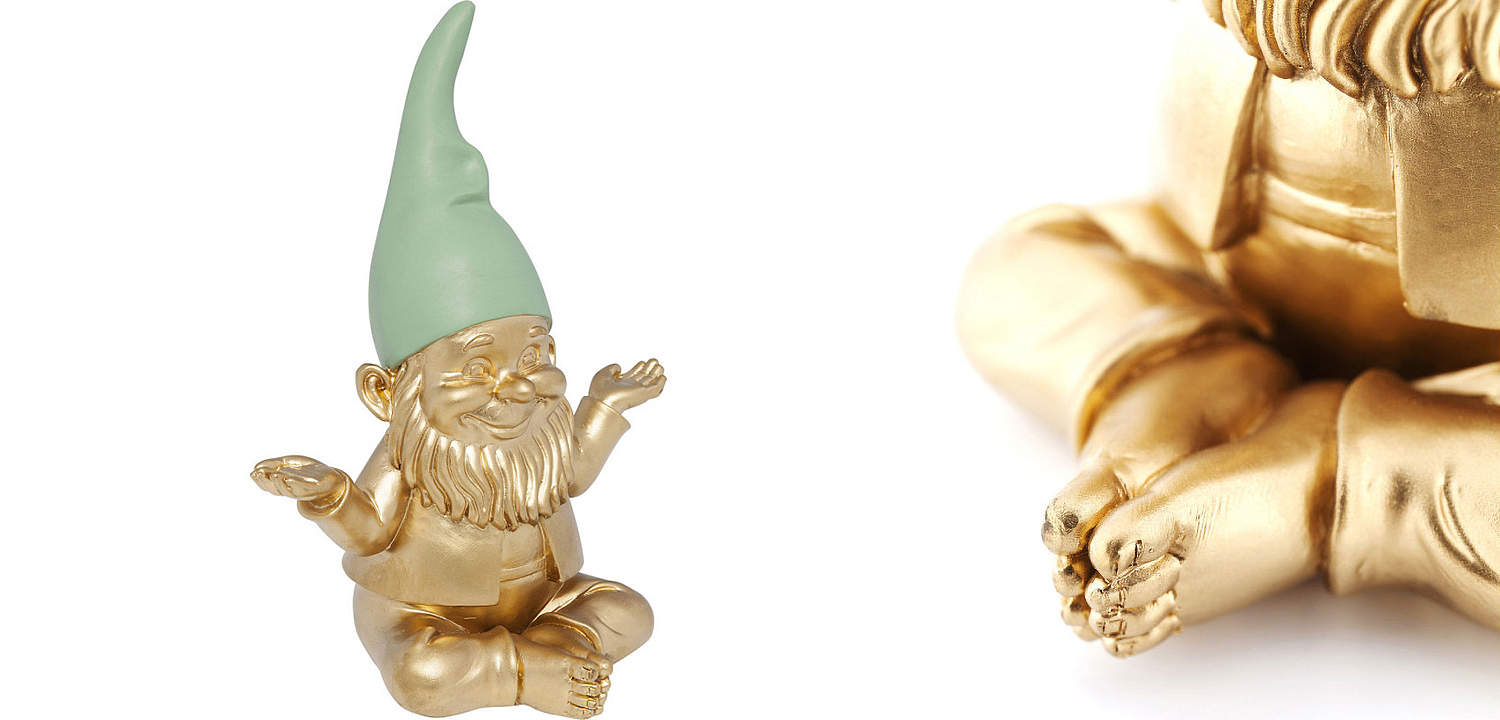 Статуэтка Golden Meditating Gnome Статуэтка Golden Meditating Gnome - Loft-Concept в Липецке